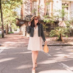 Madewell strawberry print mini dress
